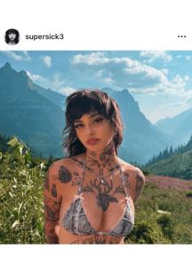 Influencer #012, before and after photo